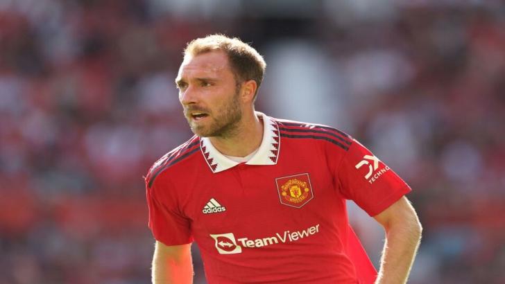 Christian Eriksen playing for Manchester United